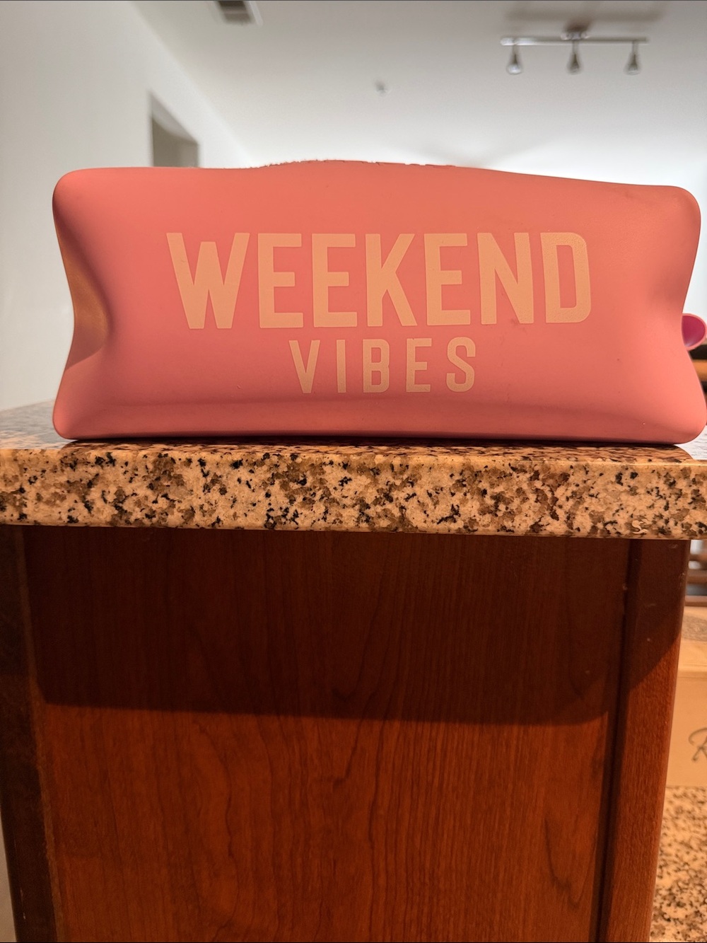 Weekend Vibes Pink Toiletry bag - Soft Silicone